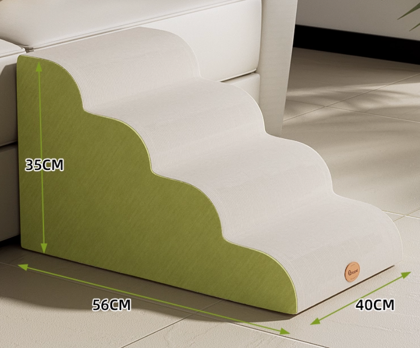 Pet Stair Ramp for Dogs – Soft Foam Dog Ladder for Small & Senior Dogs