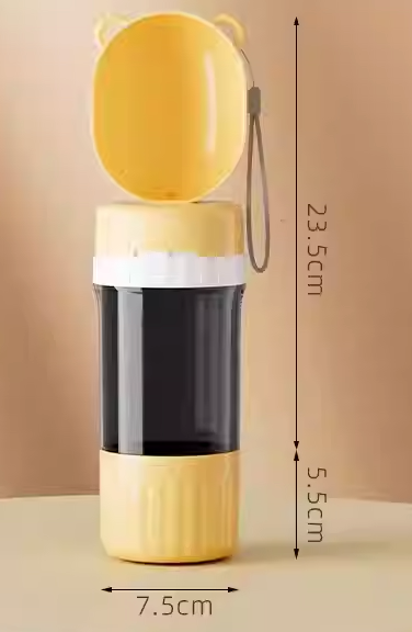 Portable Dog Water Bottle & Bowl | 2-in-1 Travel Cup for Dogs