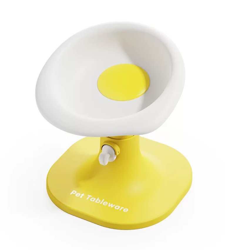 Adjustable Raised Pet Feeding Bowl – Anti-Tip Cat & Dog Bowl