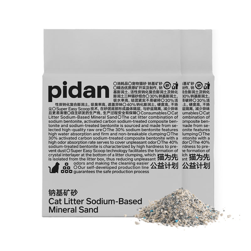 Pidan Sodium-Based Mineral Sand Cat Litter 6kg