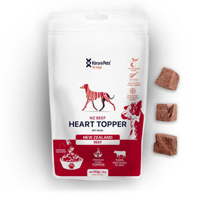 Freeze Dried NZ Beef Heart Topper for Dogs - Nutrient-Rich Meal Enhancer