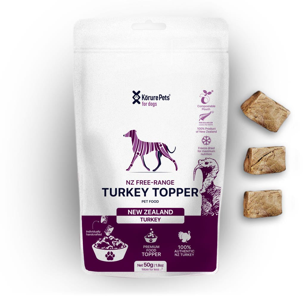 Freeze Dried NZ Turkey Topper for Dogs - Lean Protein & Gut Health
