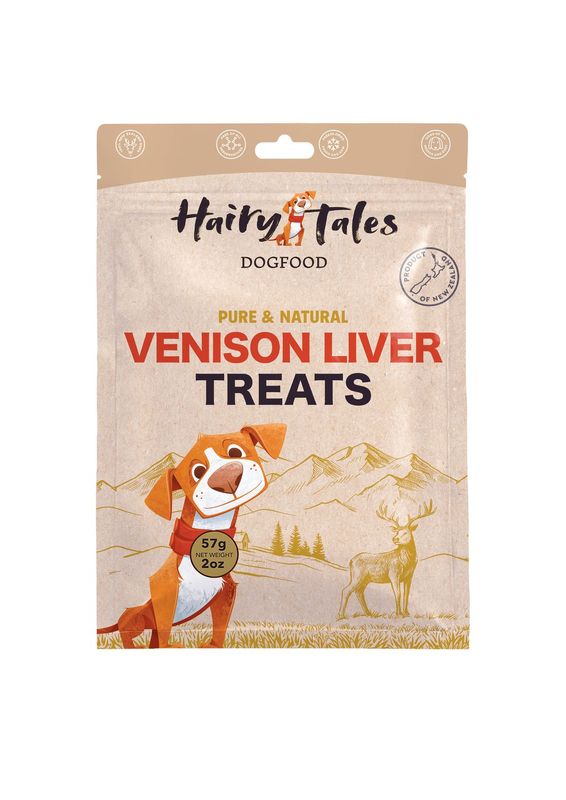 Hairy Tales Pet Food – Freeze-Dried Venison Liver 57g