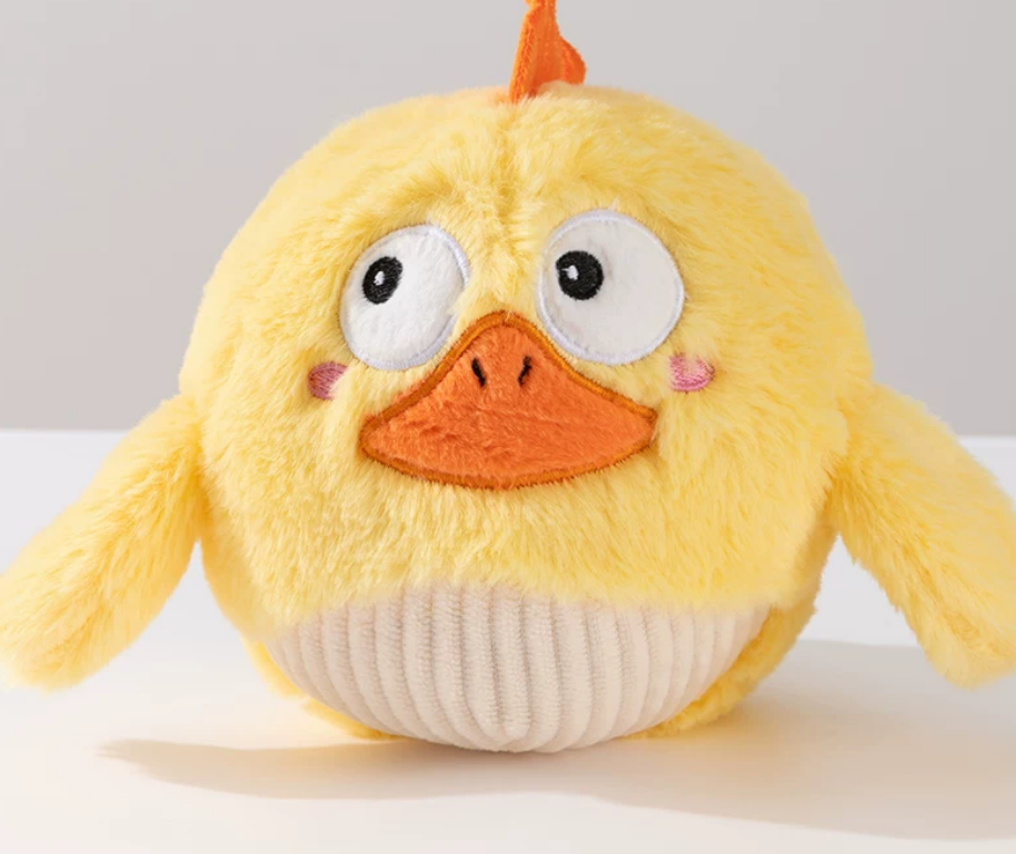 Automatic Bouncing Plush Ball Toy for Dogs – Washable Cover