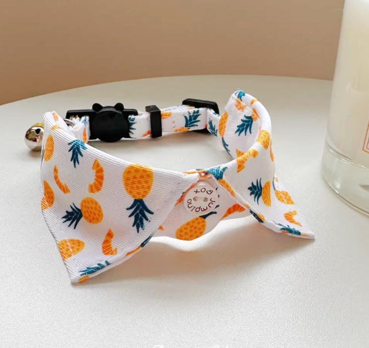 Cute Plaid Bow Tie Pet Collar – Stylish Summer Accessory for Cats & Dogs