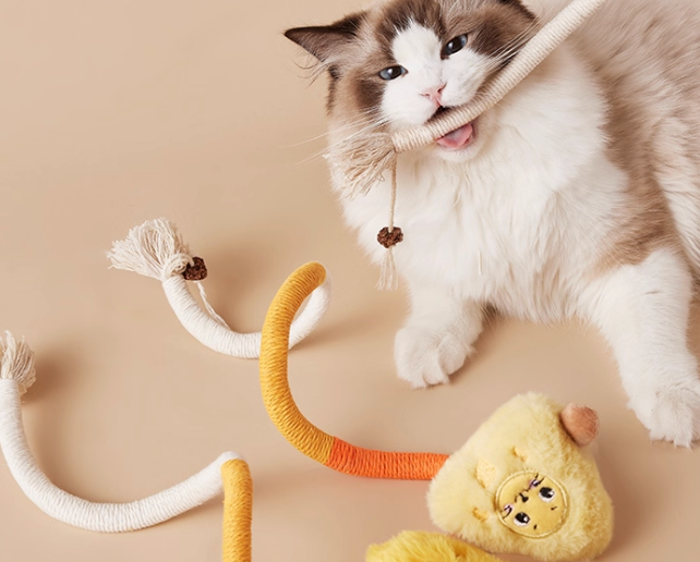 Cat Chew Rope Toy – Durable, Fun & Boredom-Busting