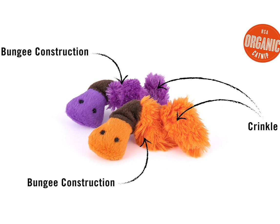 P.L.A.Y. Feline Frenzy - Cat Toy - 2 Worms