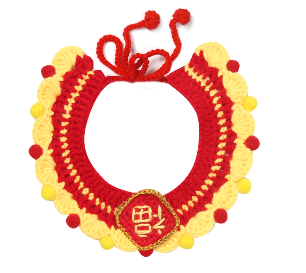 Chinese New Year Pet Bib for Cats & Dogs