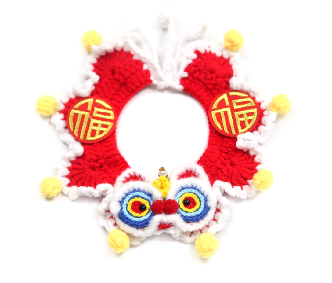 Chinese New Year Pet Bib for Cats & Dogs