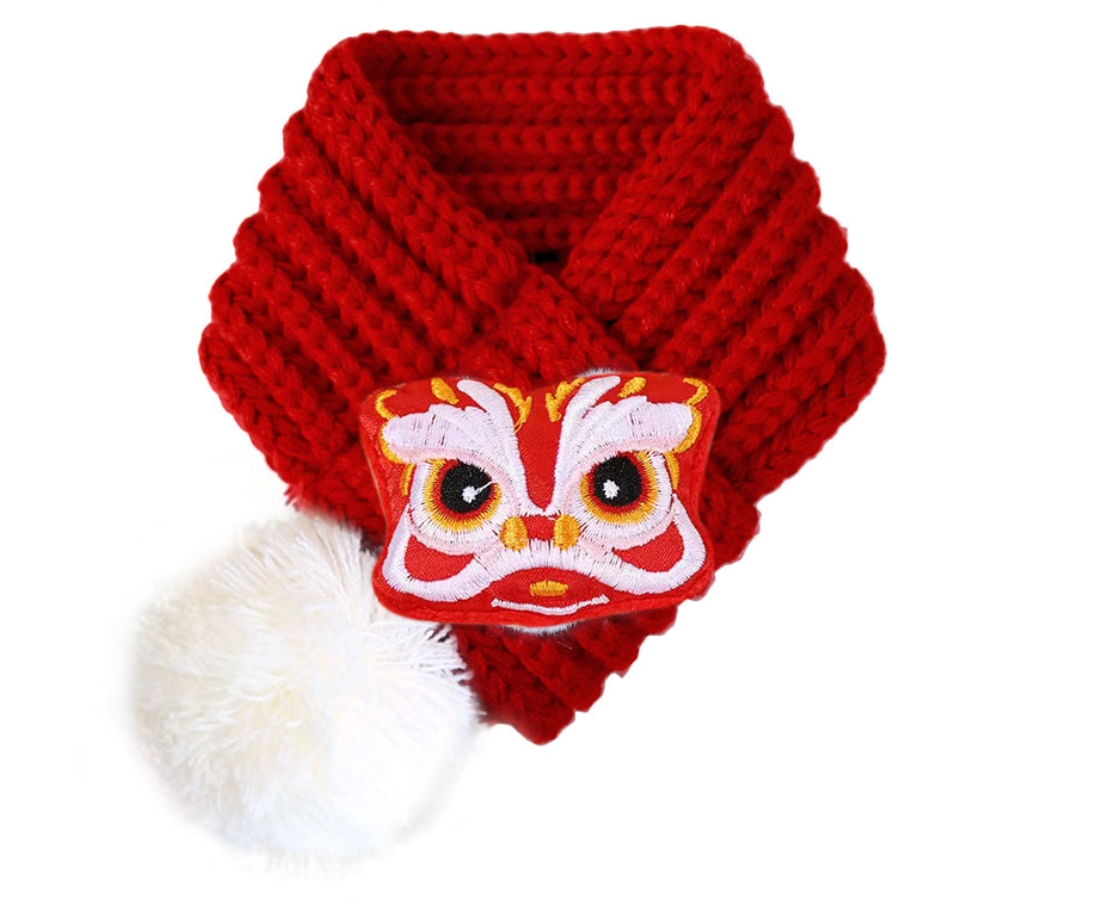 Chinese New Year Pet Scarf for Cats & Small Dogs