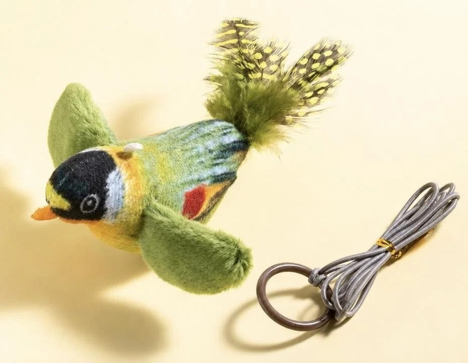 Interactive Chirping Bird Cat Toy – Realistic Bird Teaser Toy