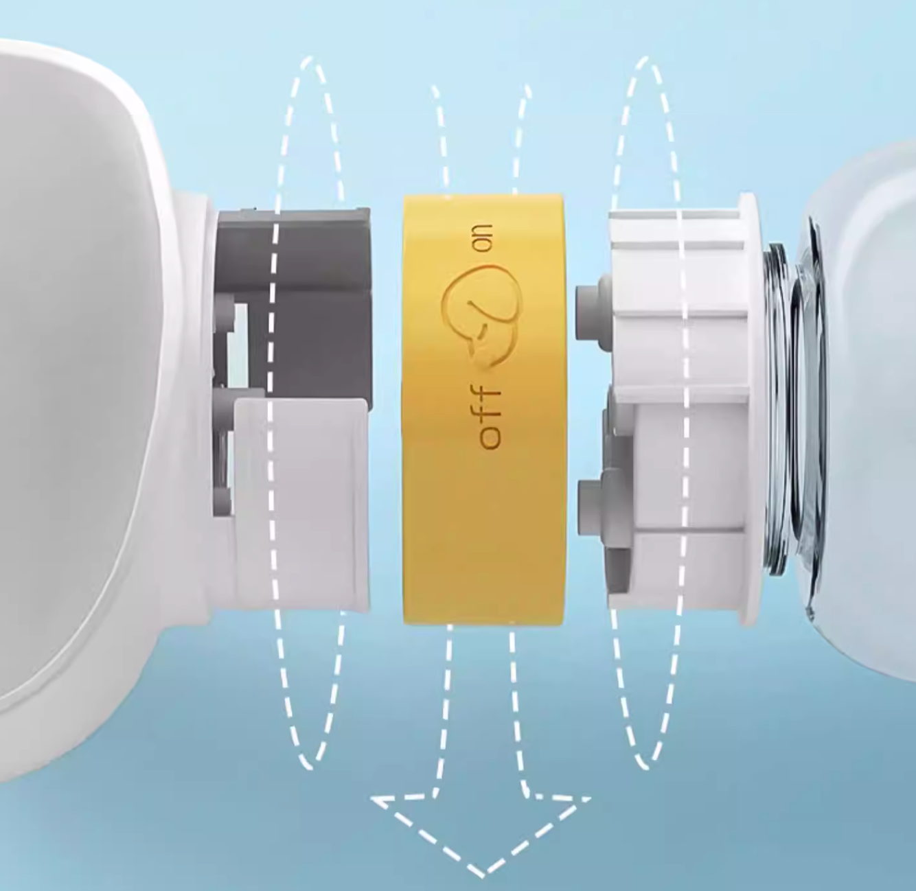 Portable Dog Water Bottle with Food Cup | Cloud Design Travel Pet Bottle