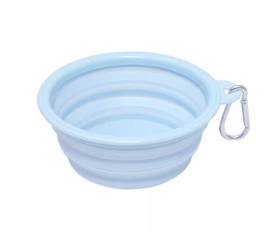 Collapsible Pet Bowl | Portable Silicone Food & Water Bowl with Carabiner – 350ml