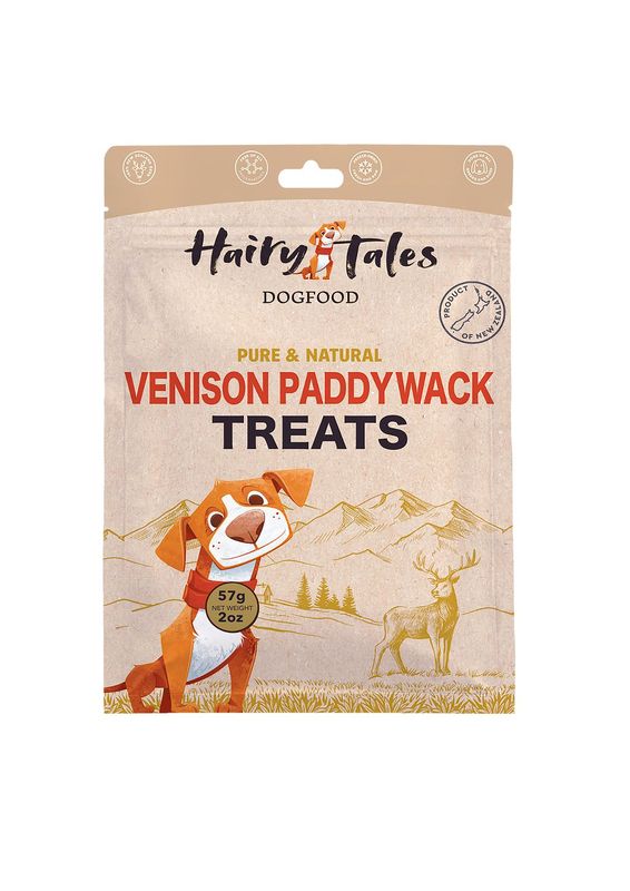 Hairy Tales Pet Food – Freeze Dried Venison Paddywack 57g
