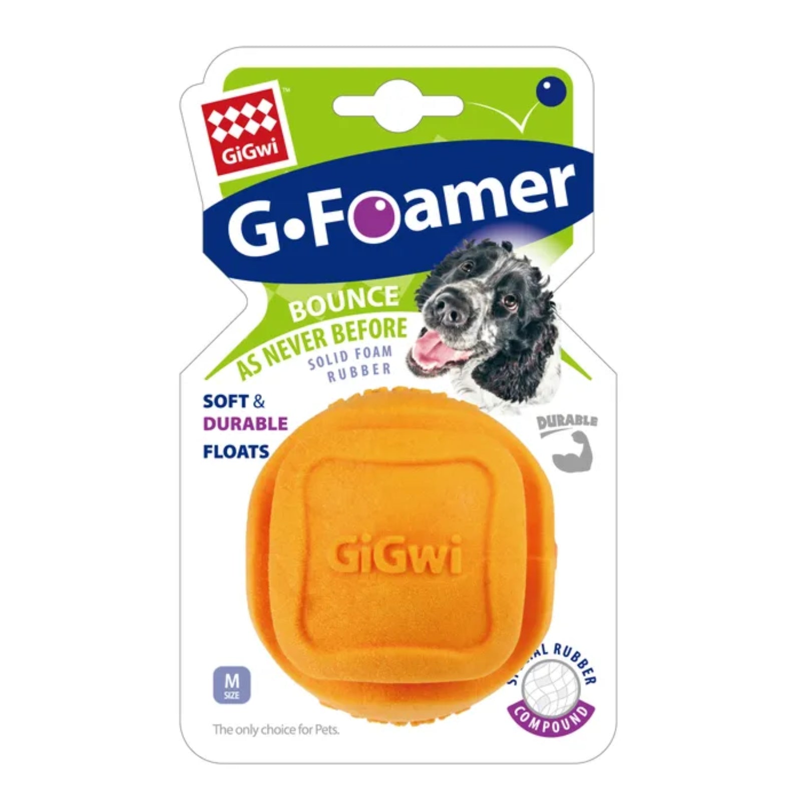 GiGwi G-Foamer 球 - TPR 泡沫狗玩具