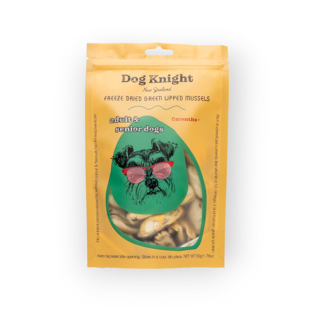 Dog Knight Freeze-Dried Green Lipped Mussels for Joint Health, 50g