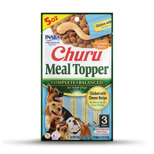 Inaba Churu Dog Meal Topper Chicken w/ Cheese 3's (48g x 3)