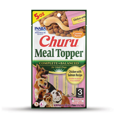 Inaba Churu Dog Meal Topper Chicken w/ Salmon 3's (48g x 3)