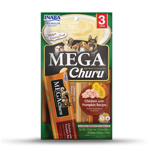 Inaba Dog Churu Mega Chicken & Pumpkin (48g x 3)