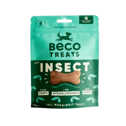 Beco Insect Dog Treats - Apple & Chia Seeds