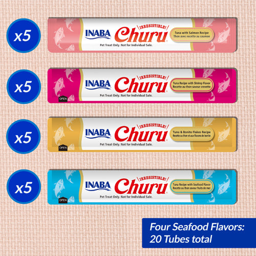 Inaba Churu Seafood Mix Box 14g x 20 Pack