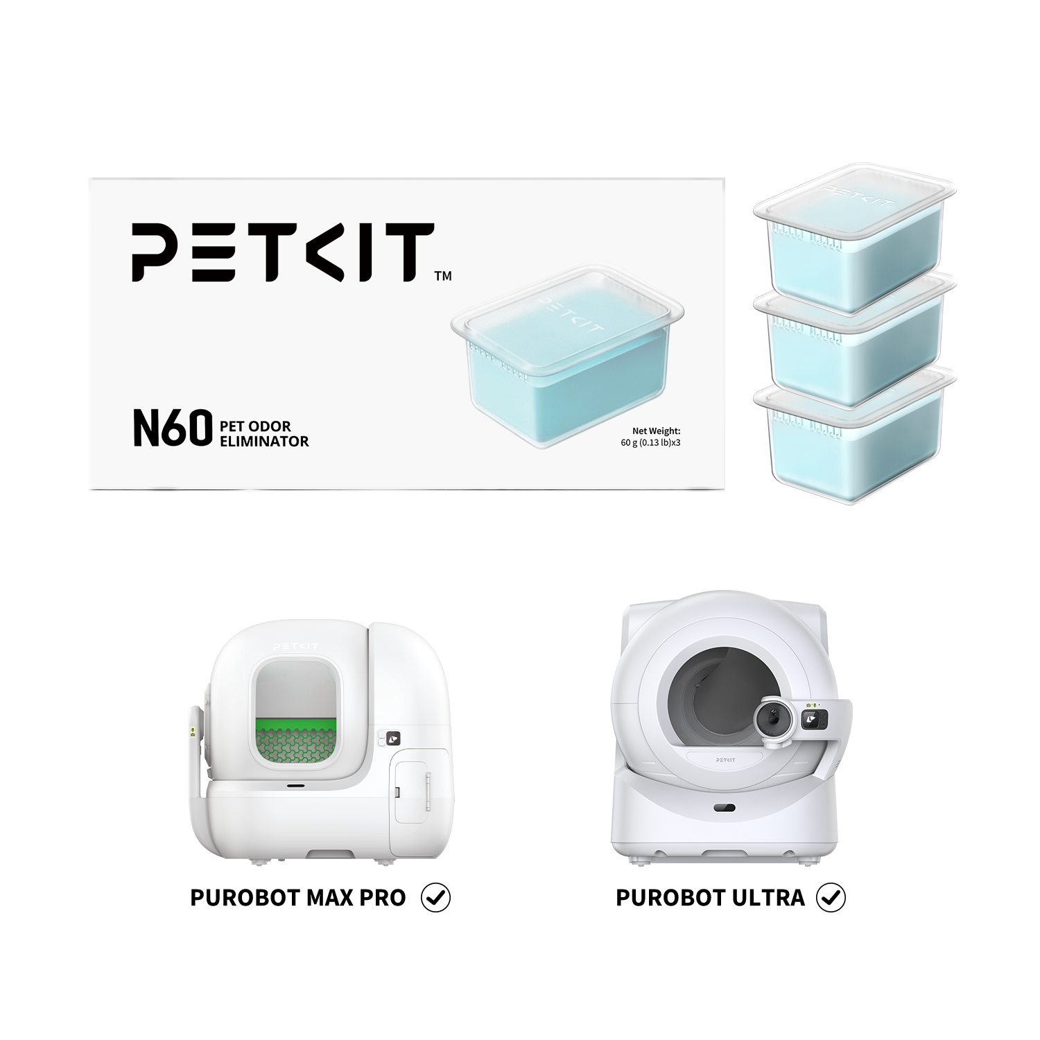 Petkit Pet Odor Eliminator N60 for PUROBOT Max Pro & PUROBOT Ultra Litter Box