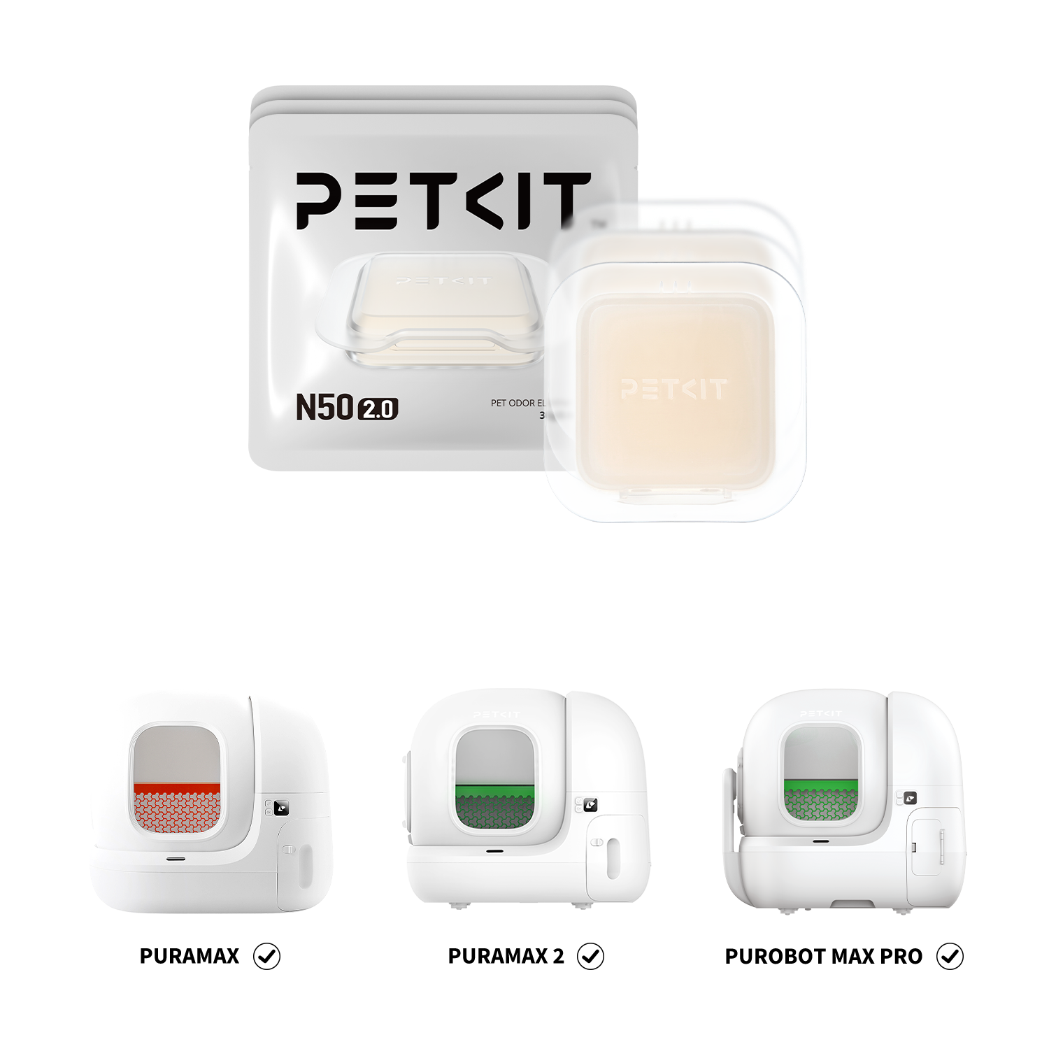 PETKIT N50 2.0 Pet Odor Eliminator – 3 Tablets