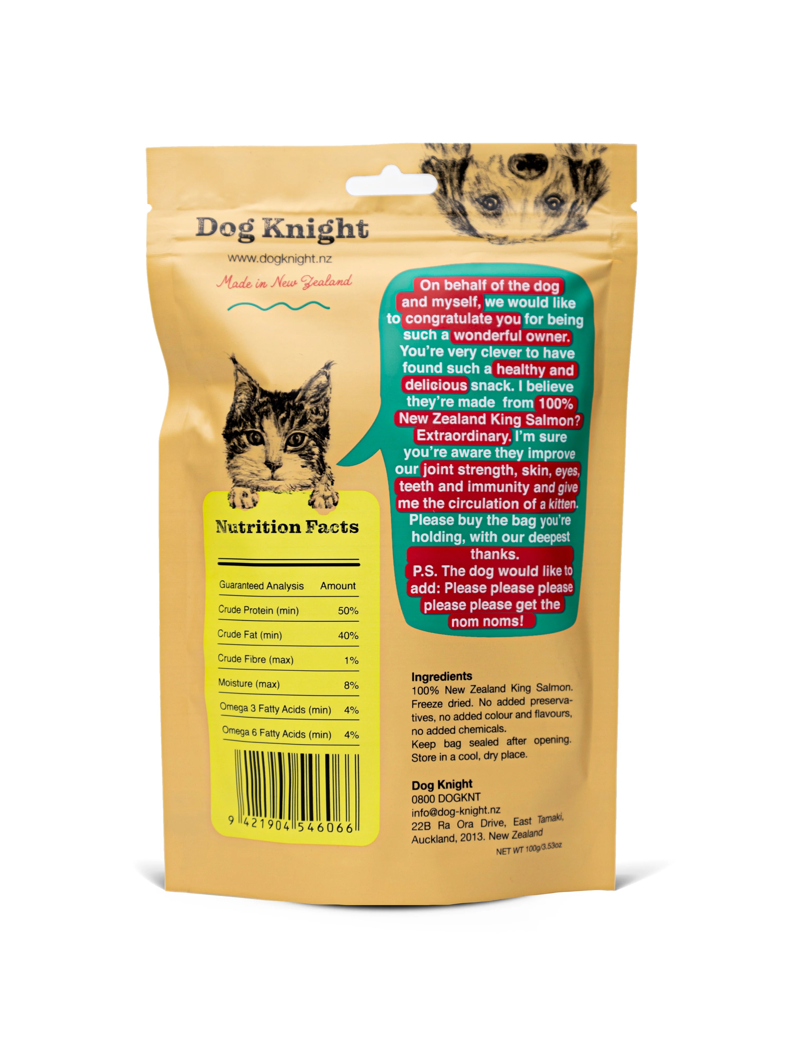 [New Product]Freeze Dried King Salmon Bites 100g