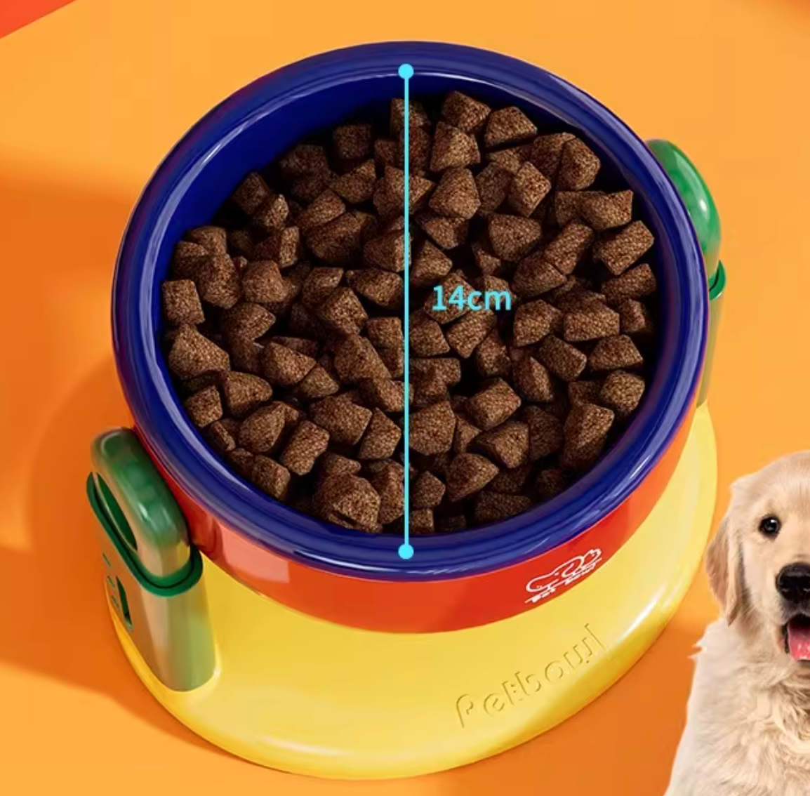 Elevated Pet Bowl | Ceramic Dog & Cat Food & Water Bowl