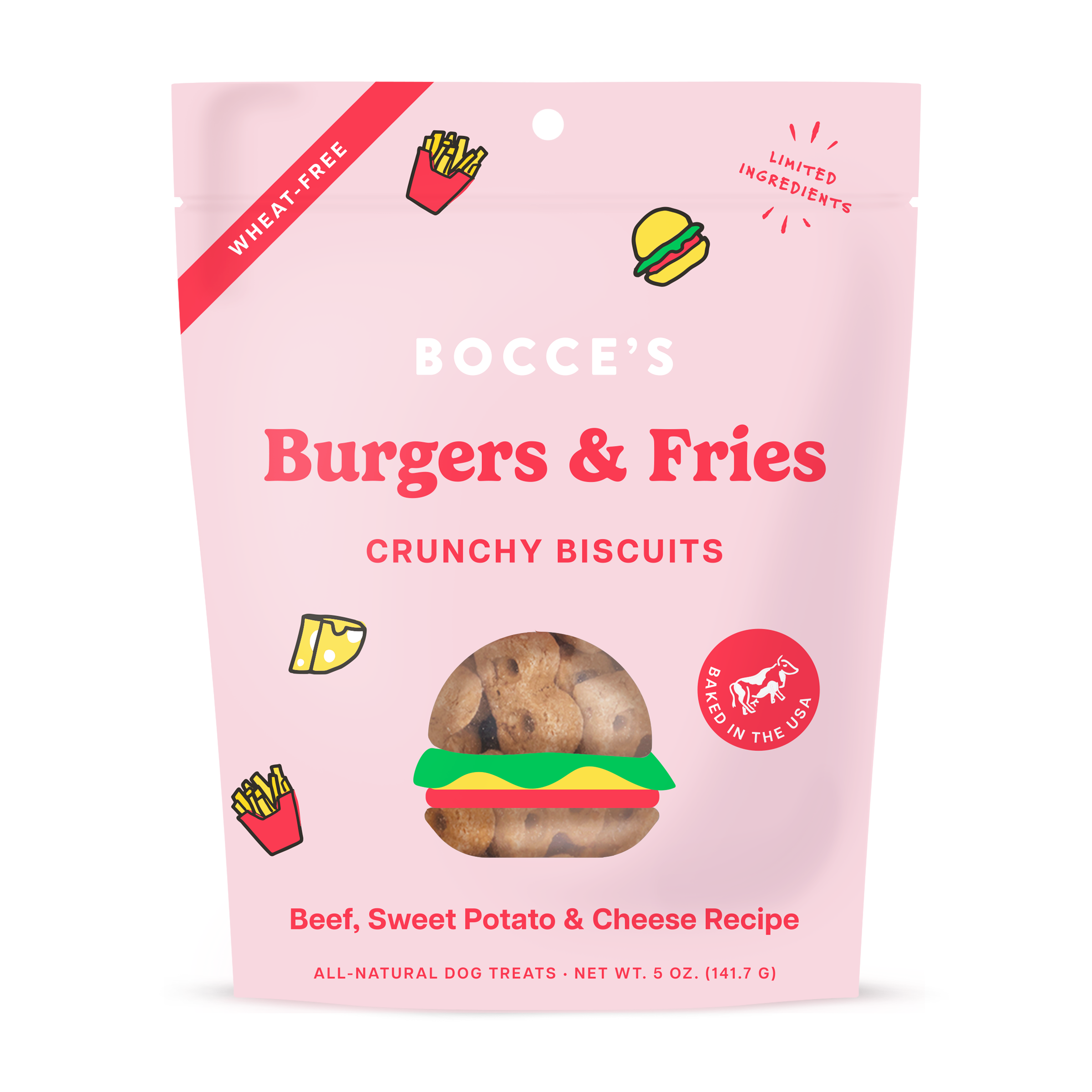 Bocce's Burgers & Fries Biscuits 5oz
