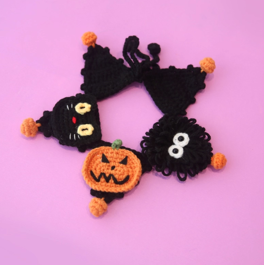 Halloween Pet Collar or Hat Set for Cats & Dogs | One Size M 26–36 cm | Spooky Holiday Costume
