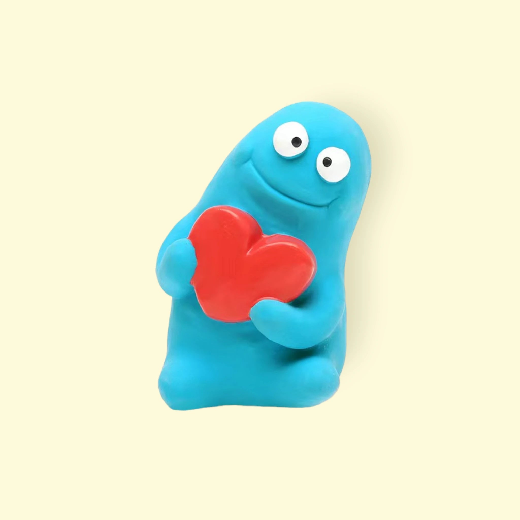 Qmonster 'Hold Heart' Squeaky Dog Toy - Mudfig Family | For Medium & Small Dogs