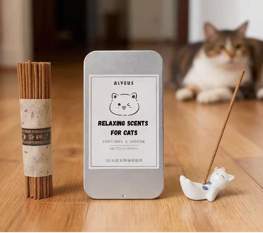 Natural Aromatherapy Incense for Cats | Calming Indoor Pet Air Purifier