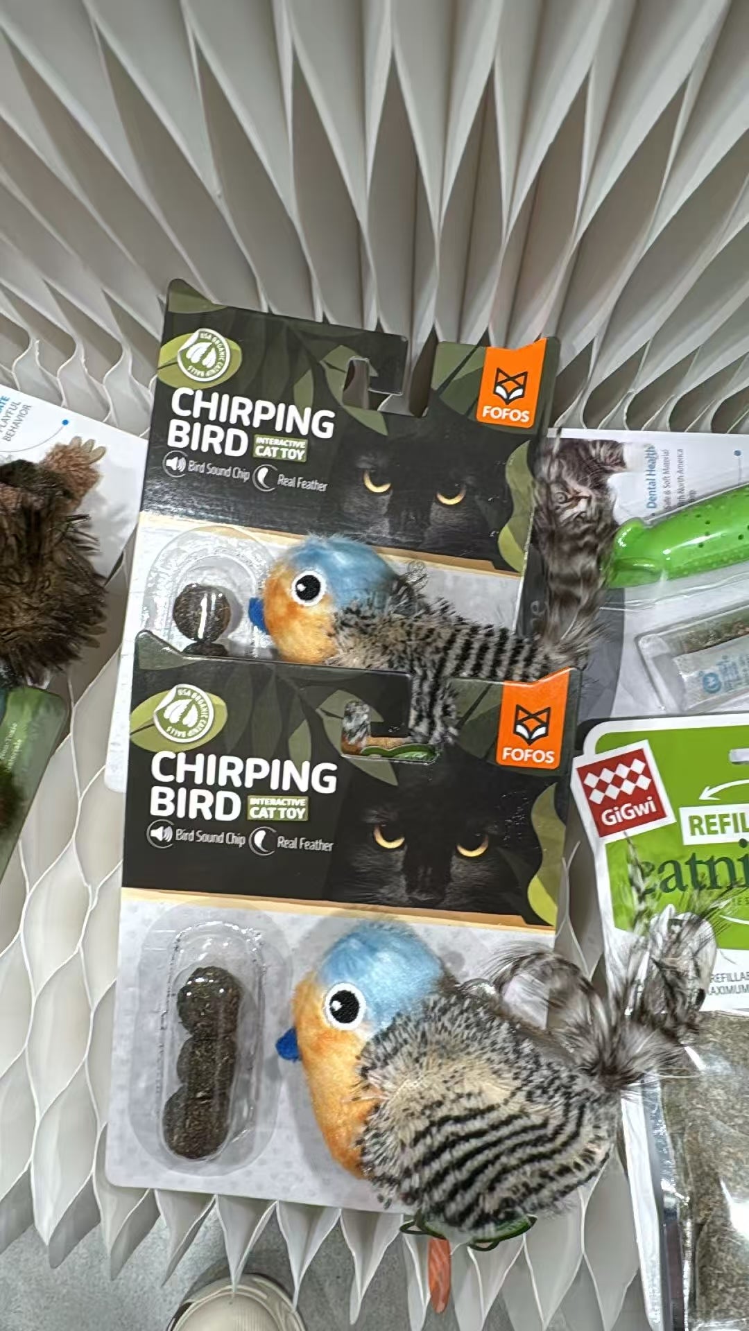 Interactive Chirping Bird Cat Toy