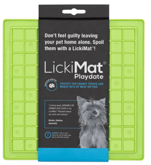 LickiMat Playdate Green Dog