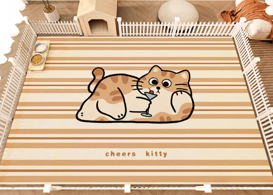 Pet Litter Mat & Door Mat | Thickened Waterproof Anti-Slip Cat & Dog Floor Mat