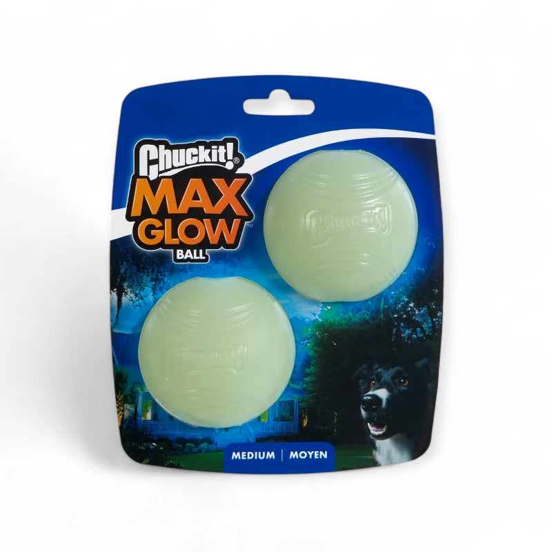 ChuckIt! Max Glow Ball, Medium, 2 Pack