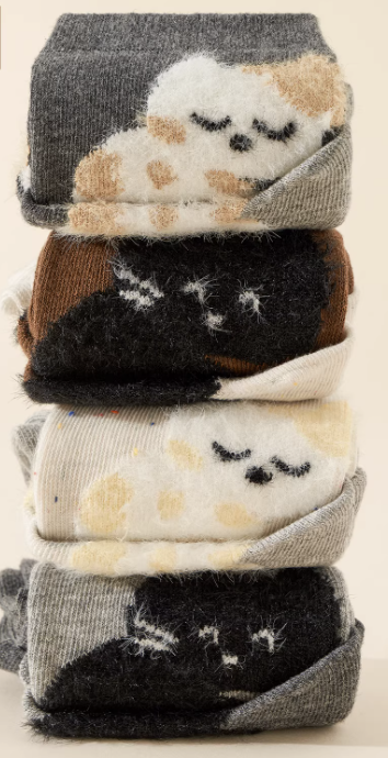 Cute Kitten Mid-Calf Socks for Women – Soft, Fun Cat Design