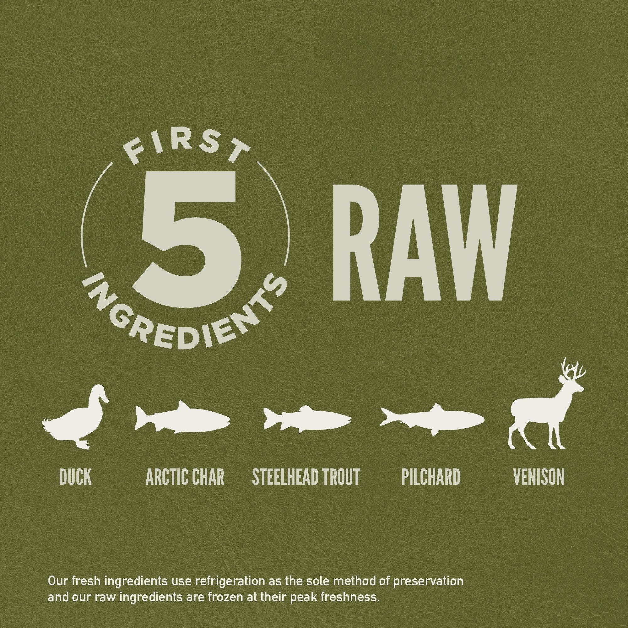 Orijen™ Tundra Cat Food – Raw Duck, Venison, Arctic Char, Lamb & Goat