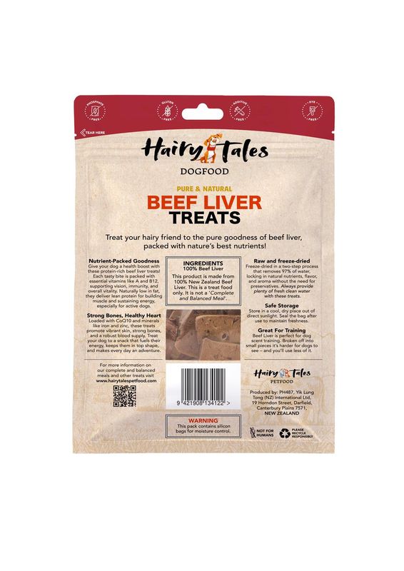 Hairy Tales Pet Food – Freeze-Dried Beef Liver
