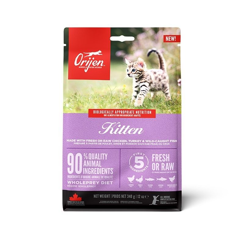 Orijen™ Kitten – Chicken & Turkey, Eggs, Wild-Caught Fish