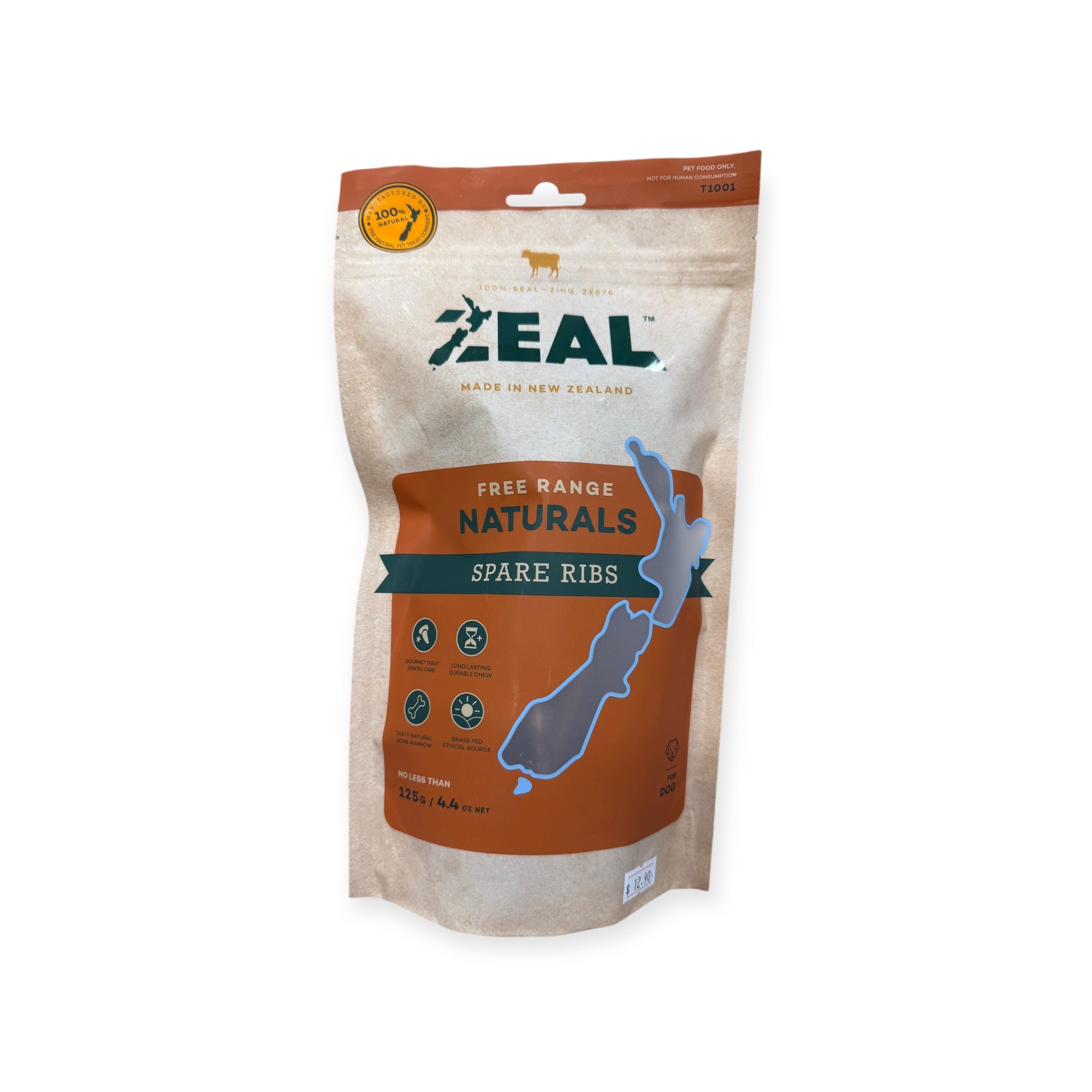 Zael Free Range Veal Spare Ribs Dog Treat 125g | PAWS CLUB