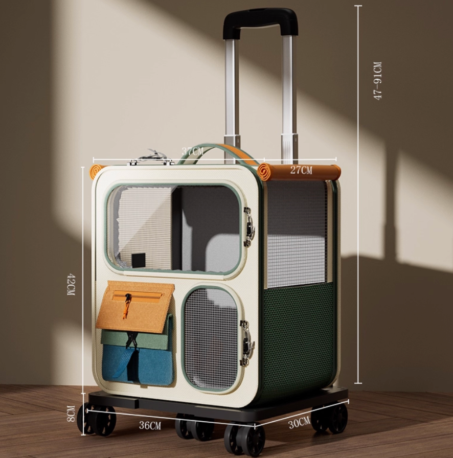 Portable Pet Travel Carrier – Large, Ventilated & Foldable