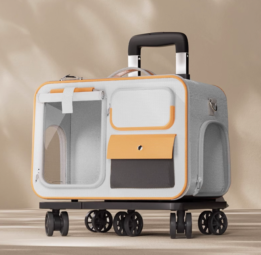 Portable Pet Travel Carrier – Large, Ventilated & Foldable