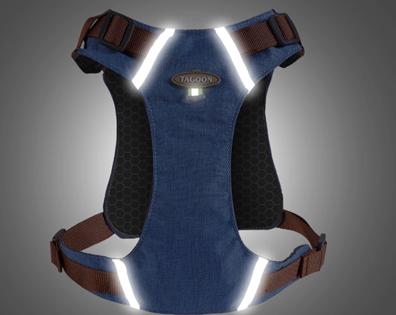 Reflective Dog Harness Leash Set – 5m Retractable Leash