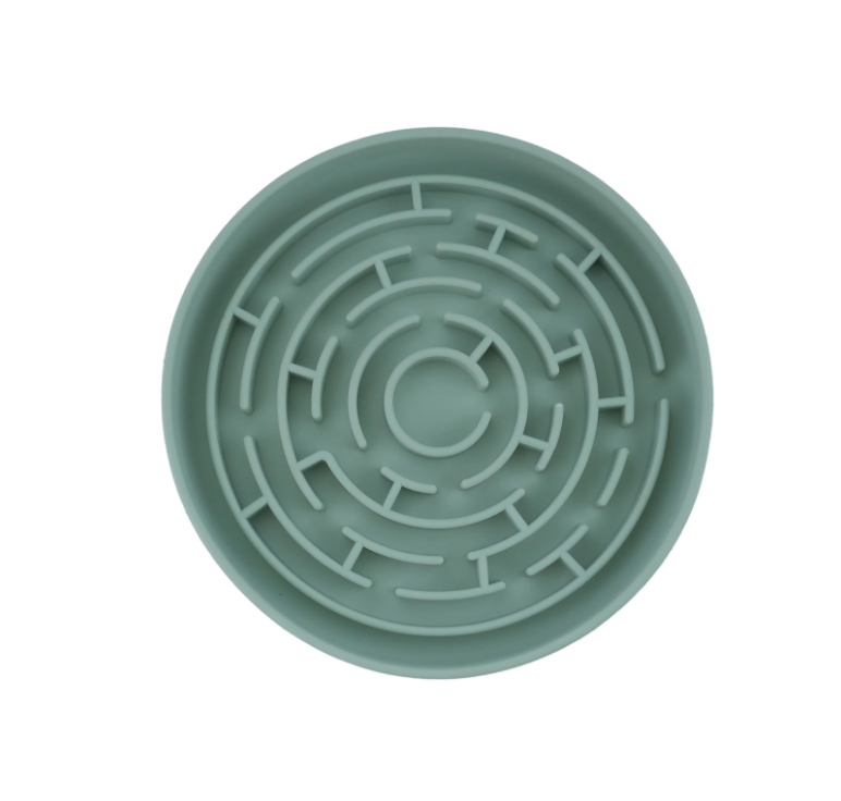 Silicone Slow Feeder Bowl | Suction Anti-Slip Maze Feeding Bowl