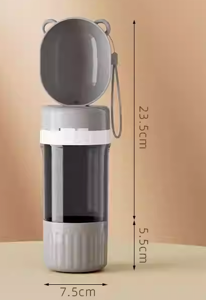 Portable Dog Water Bottle & Bowl | 2-in-1 Travel Cup for Dogs