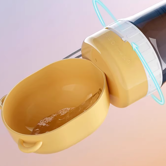 Portable Dog Water Bottle & Bowl | 2-in-1 Travel Cup for Dogs