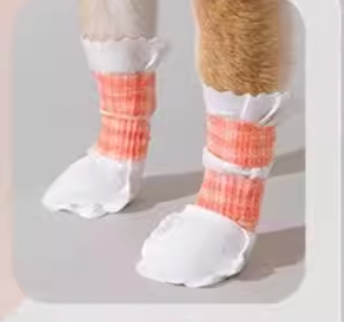 Disposable Waterproof Dog Paw Covers – Anti-Slip Adjustable Pet Shoe (20pcs/Pack)