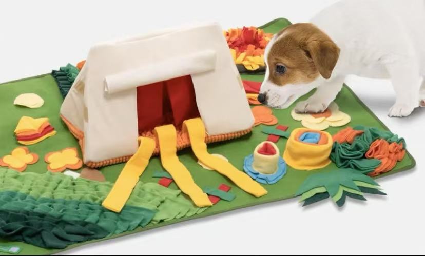 Pet Snuffle Mat – Interactive Nose Work Feeding Toy for Dogs & Cats, Slow Feeder Puzzle Mat for Treat Hiding & Mental Stimulation
